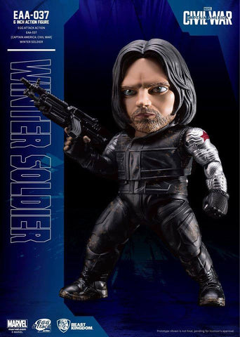 Beast Kingdom - Egg Attack Action EAA-037 - Captain America: Civil War - Winter Soldier - Marvelous Toys - 1