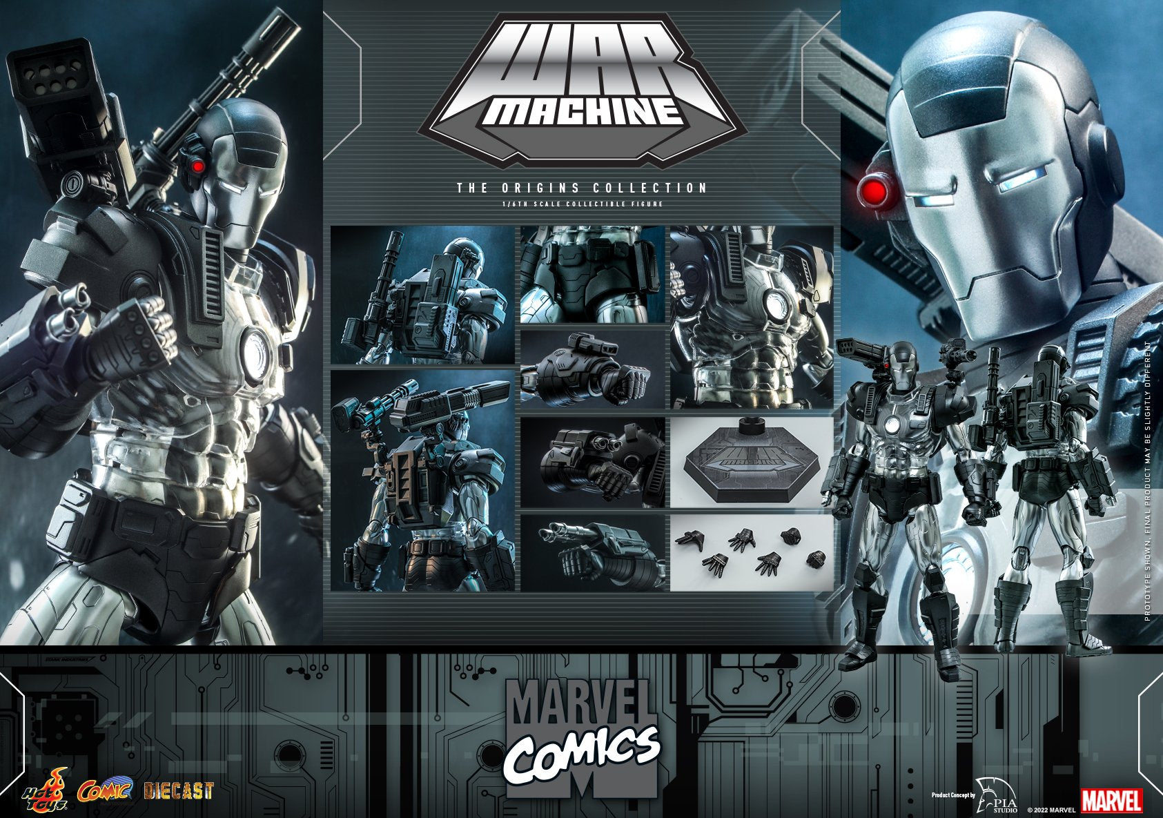 Hot Toys - CMS013D47 - Marvel Comics - The Origins Collection - War Machine - Marvelous Toys