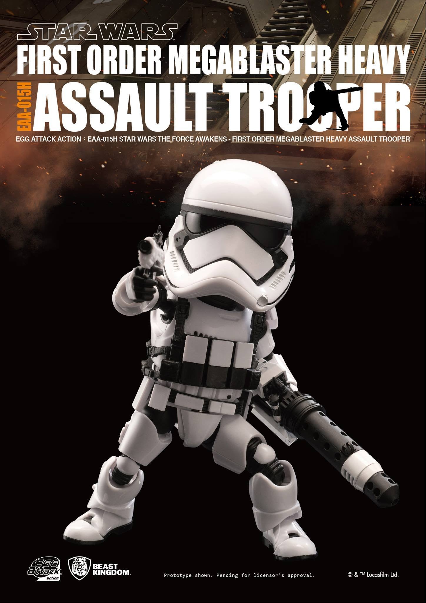 Egg Attack Action - EAA-015H - Star Wars: The Force Awakens - Megablaster Heavy Assault Trooper - Marvelous Toys - 1