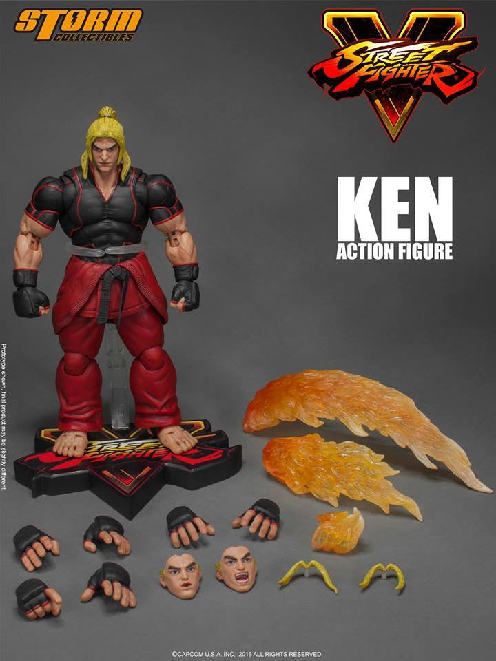 Storm Collectibles - 1:12 Scale Action Figure - Street Fighter V - Ken - Marvelous Toys - 18
