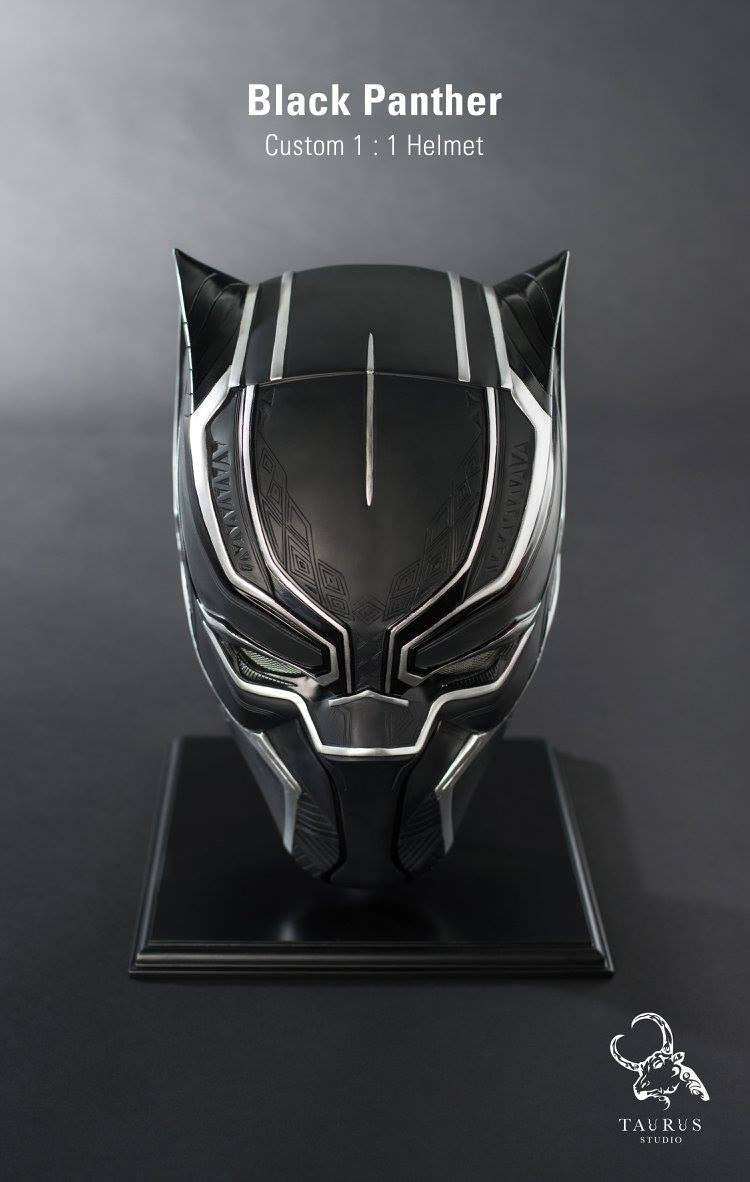 Custom 1:1 Black Panther Helmet - Marvelous Toys