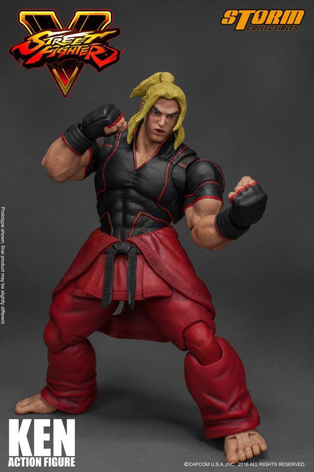 Storm Collectibles - 1:12 Scale Action Figure - Street Fighter V - Ken - Marvelous Toys