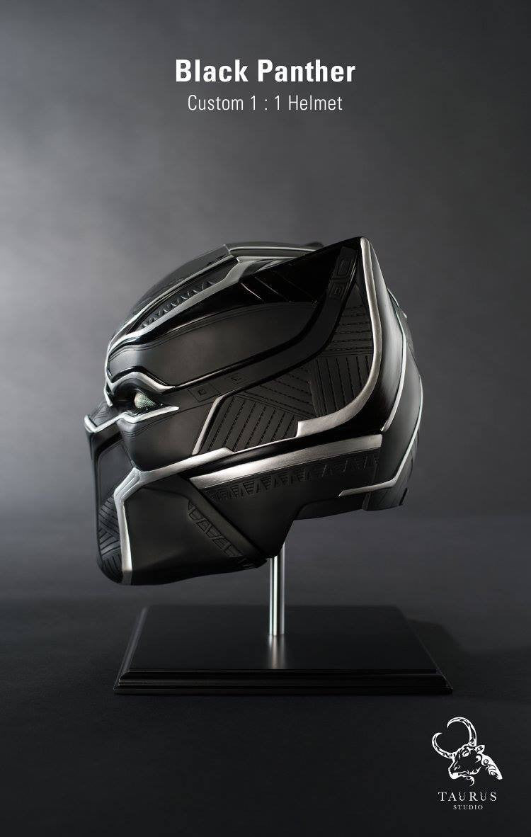 Custom 1:1 Black Panther Helmet - Marvelous Toys