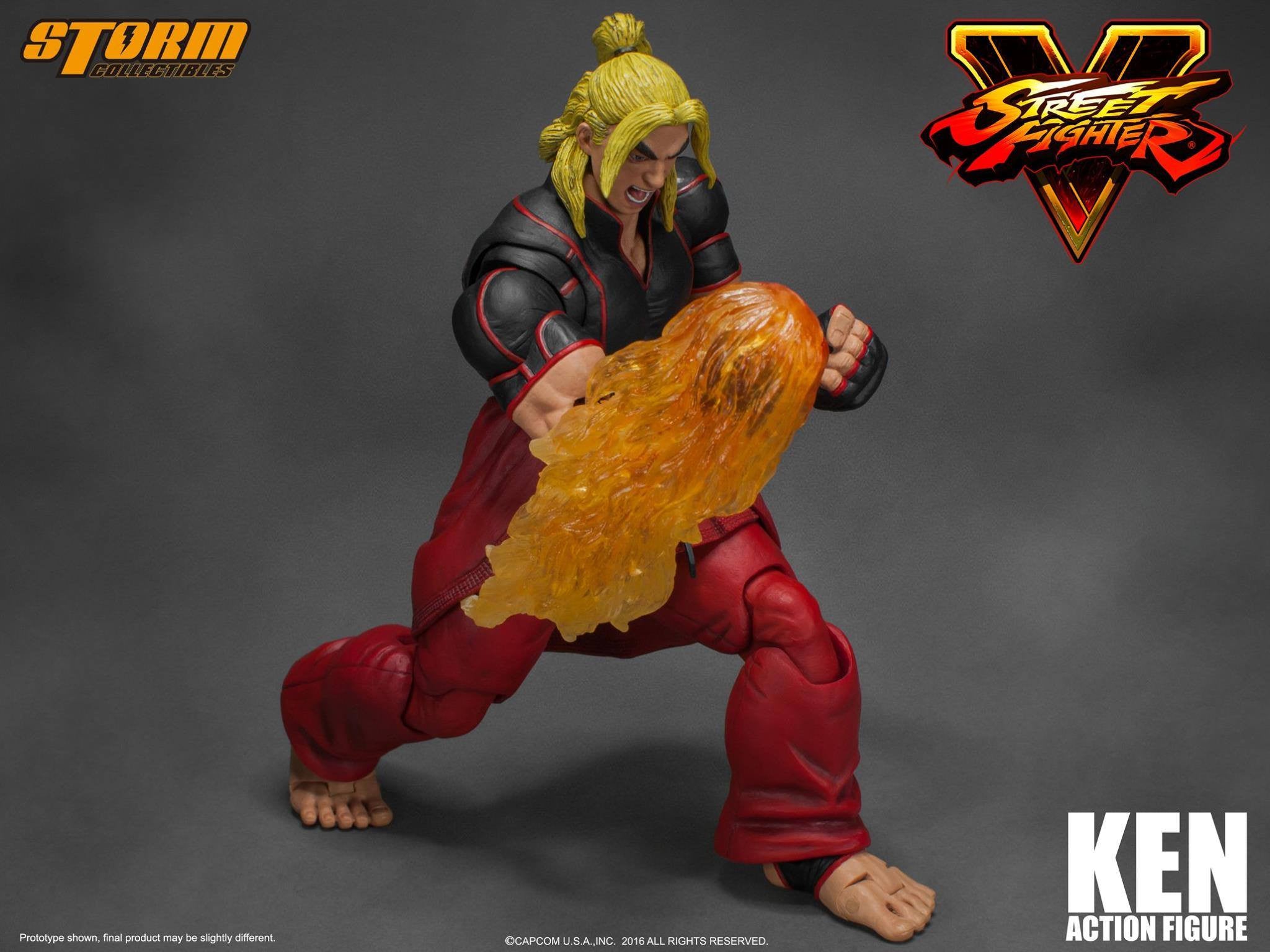 Storm Collectibles - 1:12 Scale Action Figure - Street Fighter V - Ken - Marvelous Toys - 3