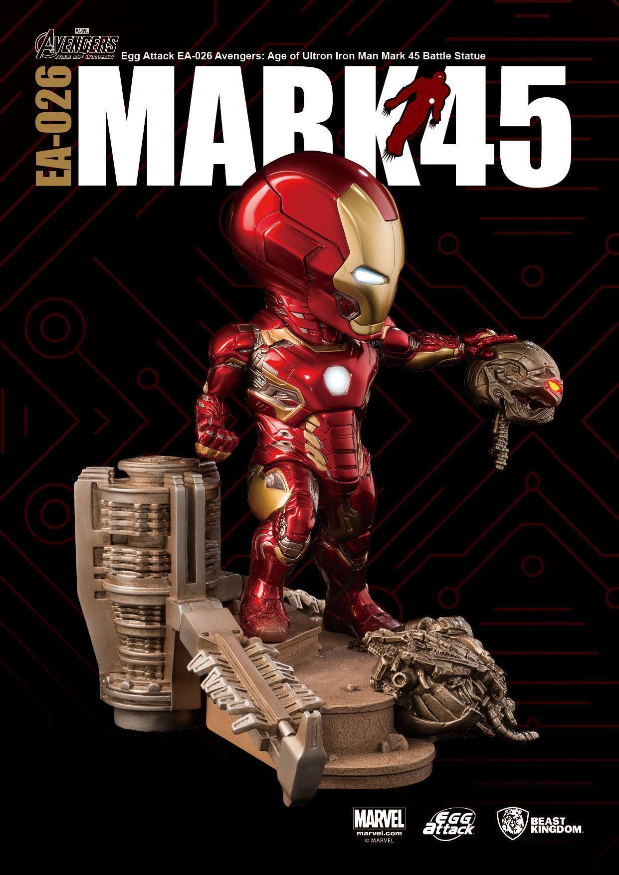 Egg Attack - EA-026 - Avengers: Age of Ultron - Mark 45 (XLV) Battle Statue - Marvelous Toys