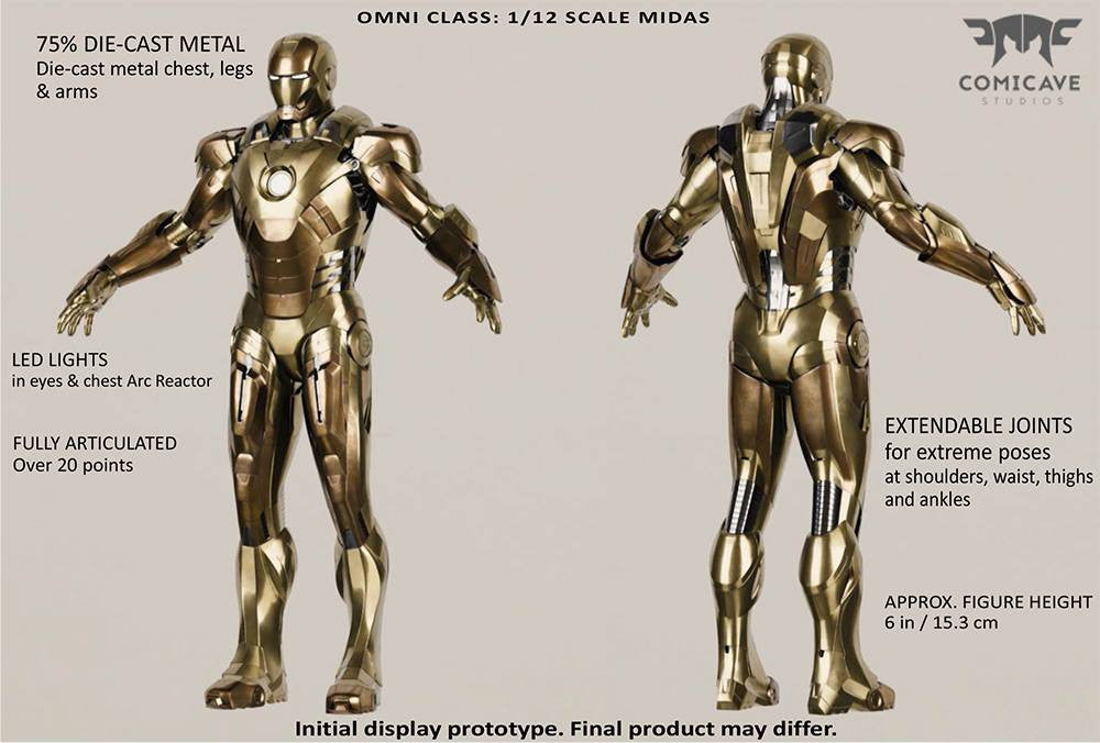 Comicave Studios - Omni Class: 1/12 Scale Iron Man Mark 21 (XXI) (Midas) - Marvelous Toys - 2