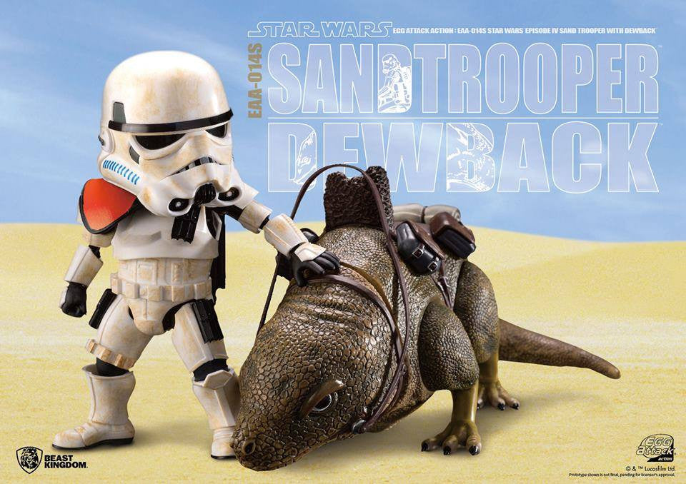 Egg Attack Action - EAA-014S - Star Wars: A New Hope - Dewback &amp; Imperial Sandtrooper - Marvelous Toys