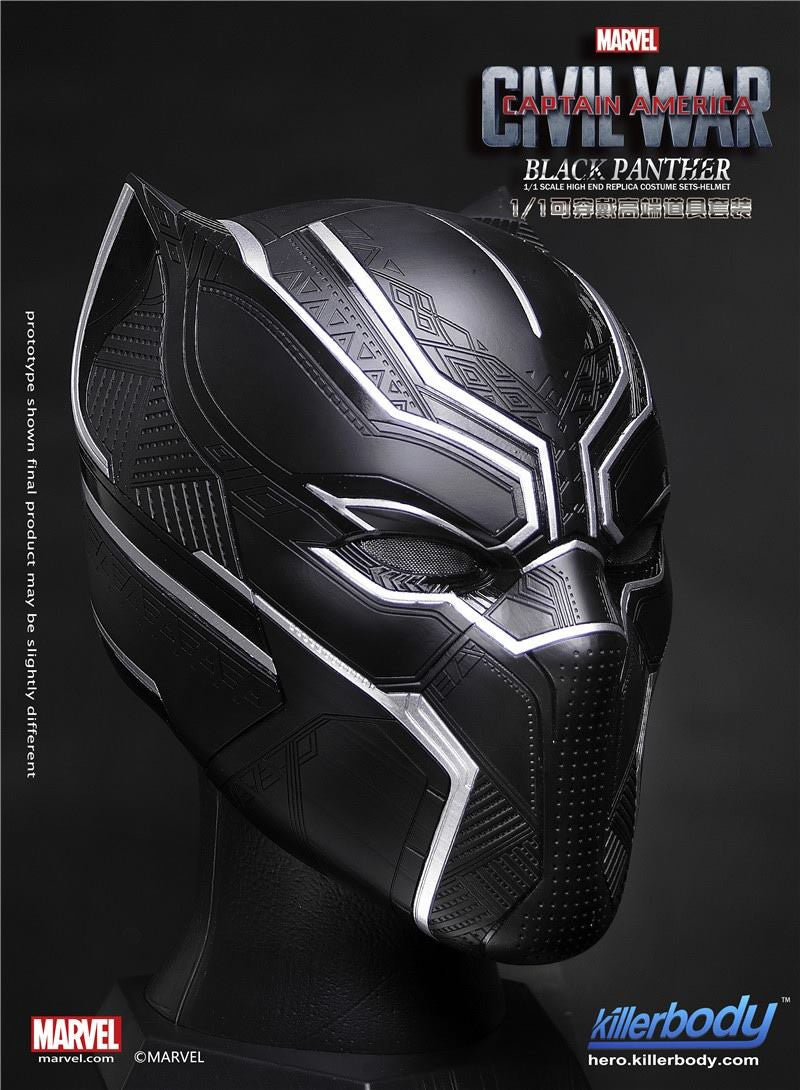 Killerbody - 1/1 Scale High End Replica - Captain America: Civil War - Black Panther Helmet - Marvelous Toys