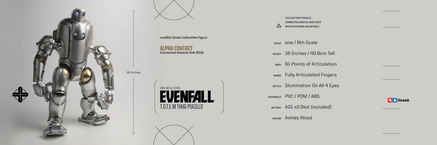ThreeA - Evenfall - 1/6 T.O.T.E.M Thug Pugillo - Alpha Contact (Silver) - Marvelous Toys - 2