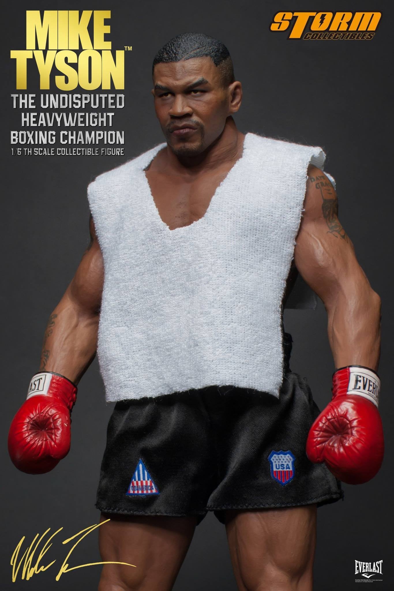 Storm Collectibles - 1:6 Scale Collectible Figure - Mike Tyson "The Undisputed Heavyweight Boxing Champion" - Marvelous Toys - 9