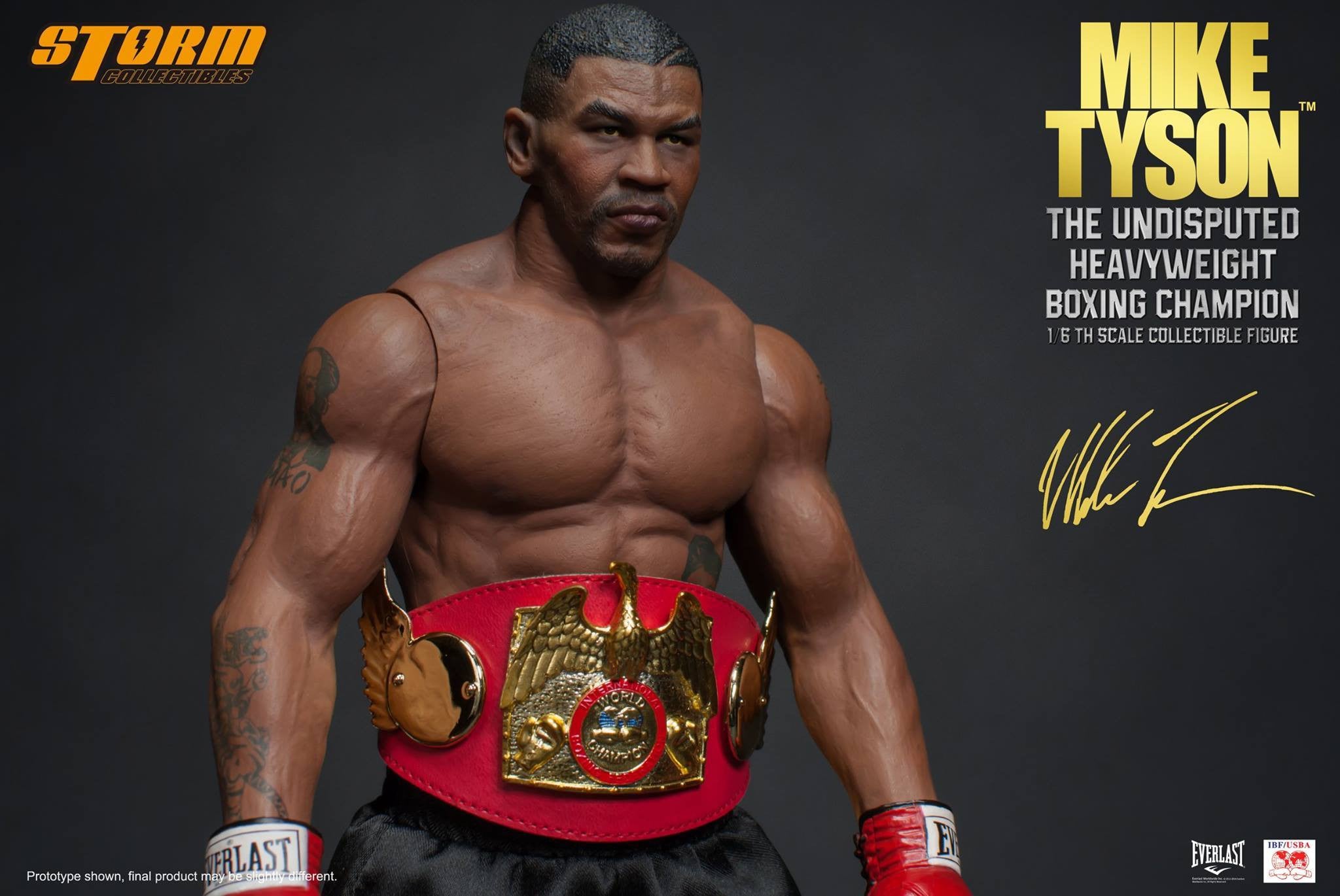 Storm Collectibles - 1:6 Scale Collectible Figure - Mike Tyson "The Undisputed Heavyweight Boxing Champion" - Marvelous Toys - 17