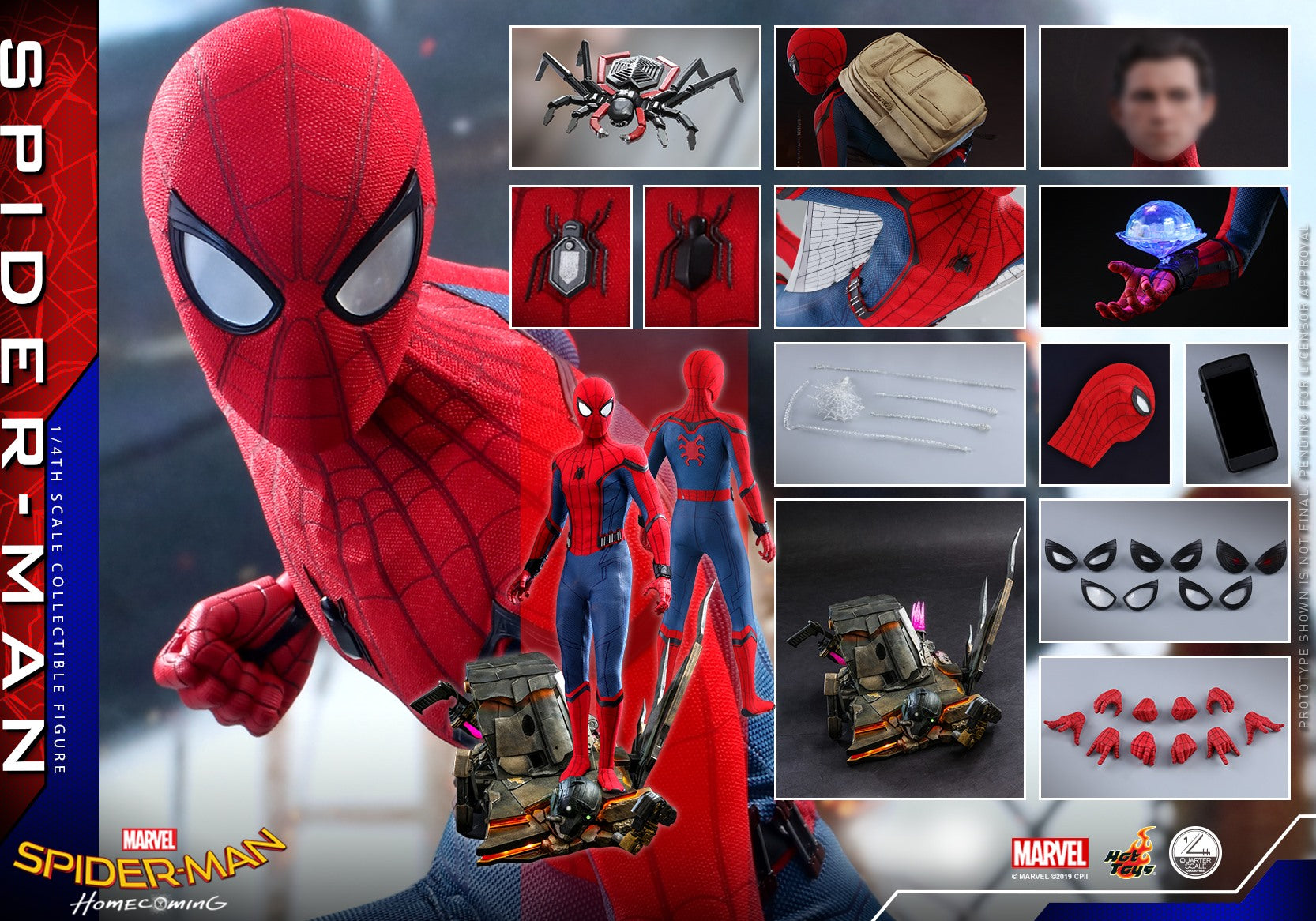 Hot Toys - QS014 - Spider-Man: Homecoming - Spider-Man (1/4 Scale)