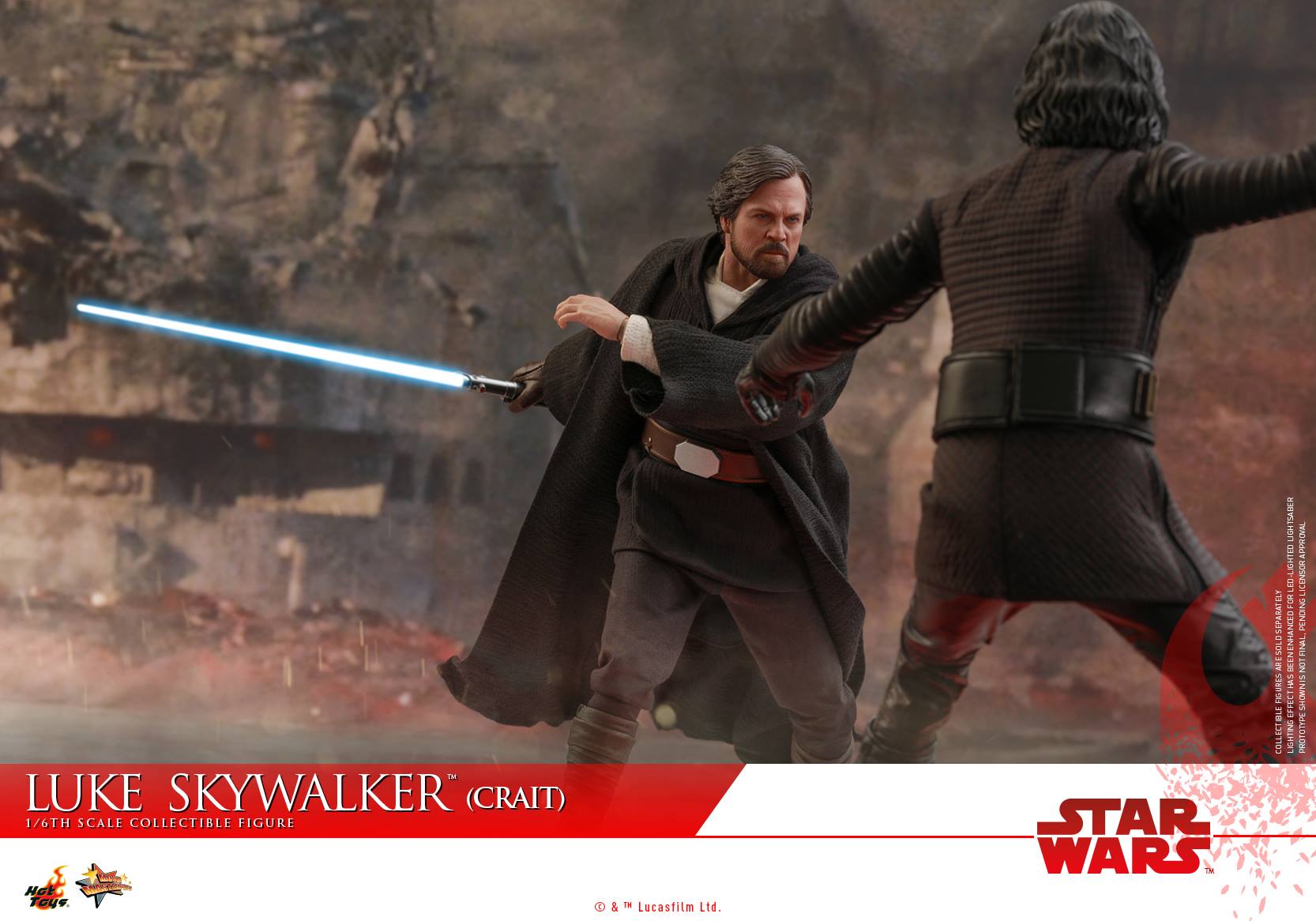 Hot Toys - MMS507 - Star Wars: The Last Jedi - Luke Skywalker (Crait) - Marvelous Toys