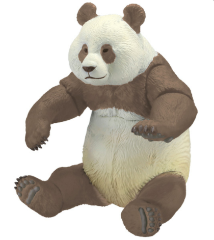 Kaiyodo - Sofubi Toy Box - STB003B - Brown Panda - Marvelous Toys