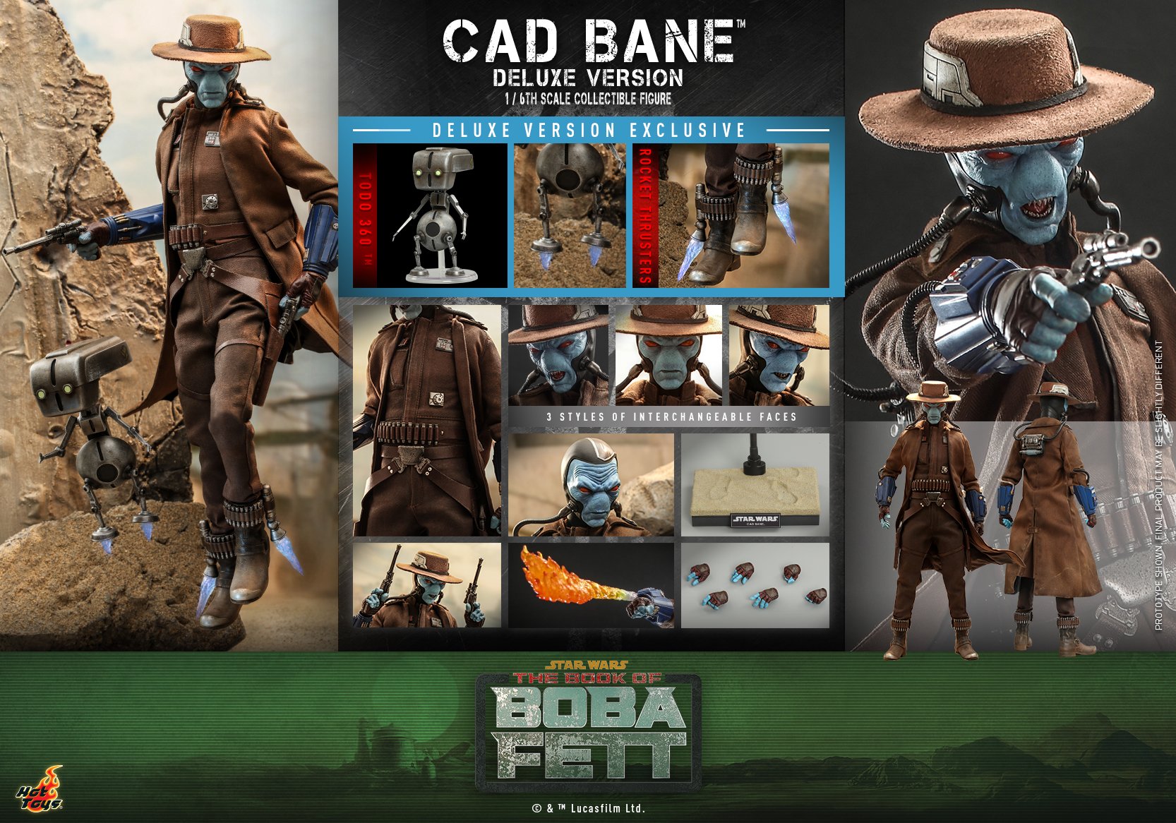 Hot Toys - TMS080 - Star Wars: The Book of Boba Fett - Cad Bane (Deluxe Ver.) - Marvelous Toys