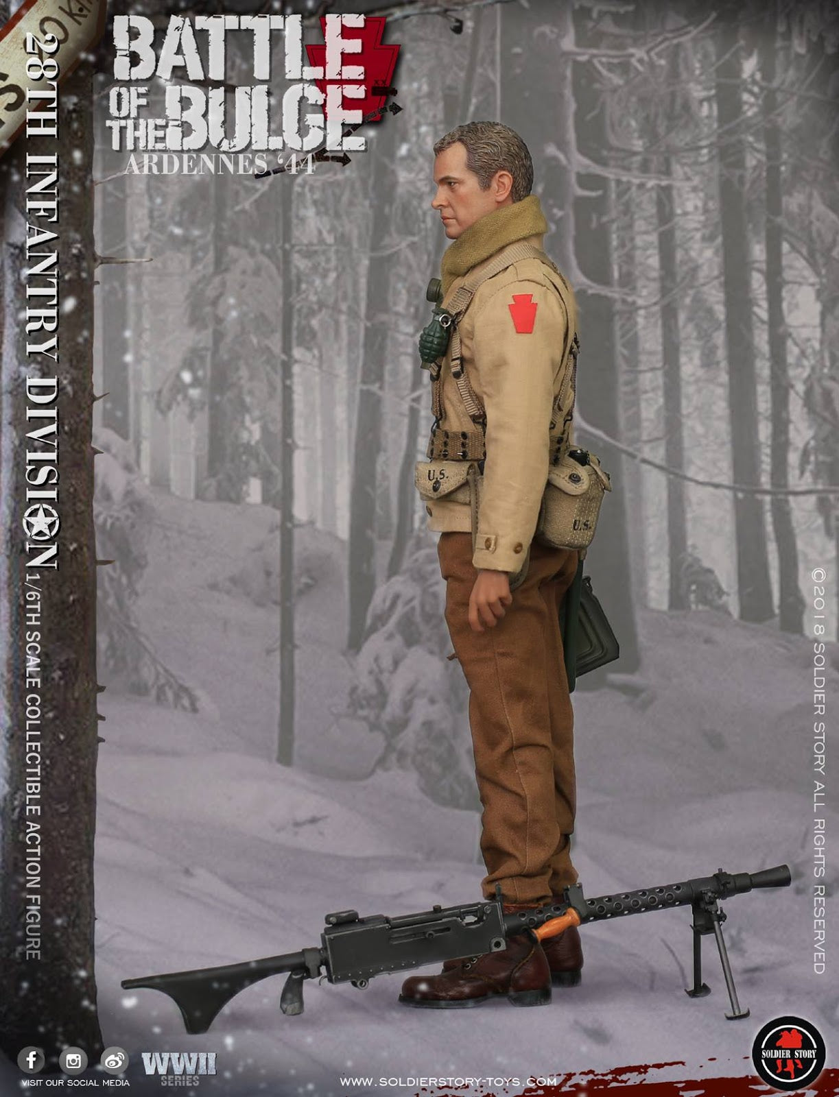 Soldier Story - U.S. Army 28th Infantry Division - Battle of the Bulge, Ardennes 1944 (1/6 Scale) - Marvelous Toys