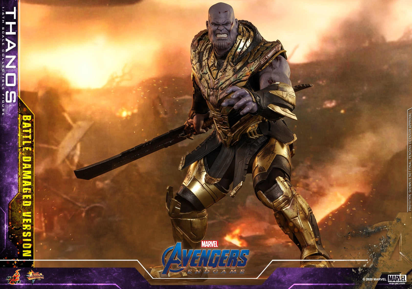 Hot Toys - MMS564 - Avengers: Endgame - Thanos (Battle Damaged Ver.)