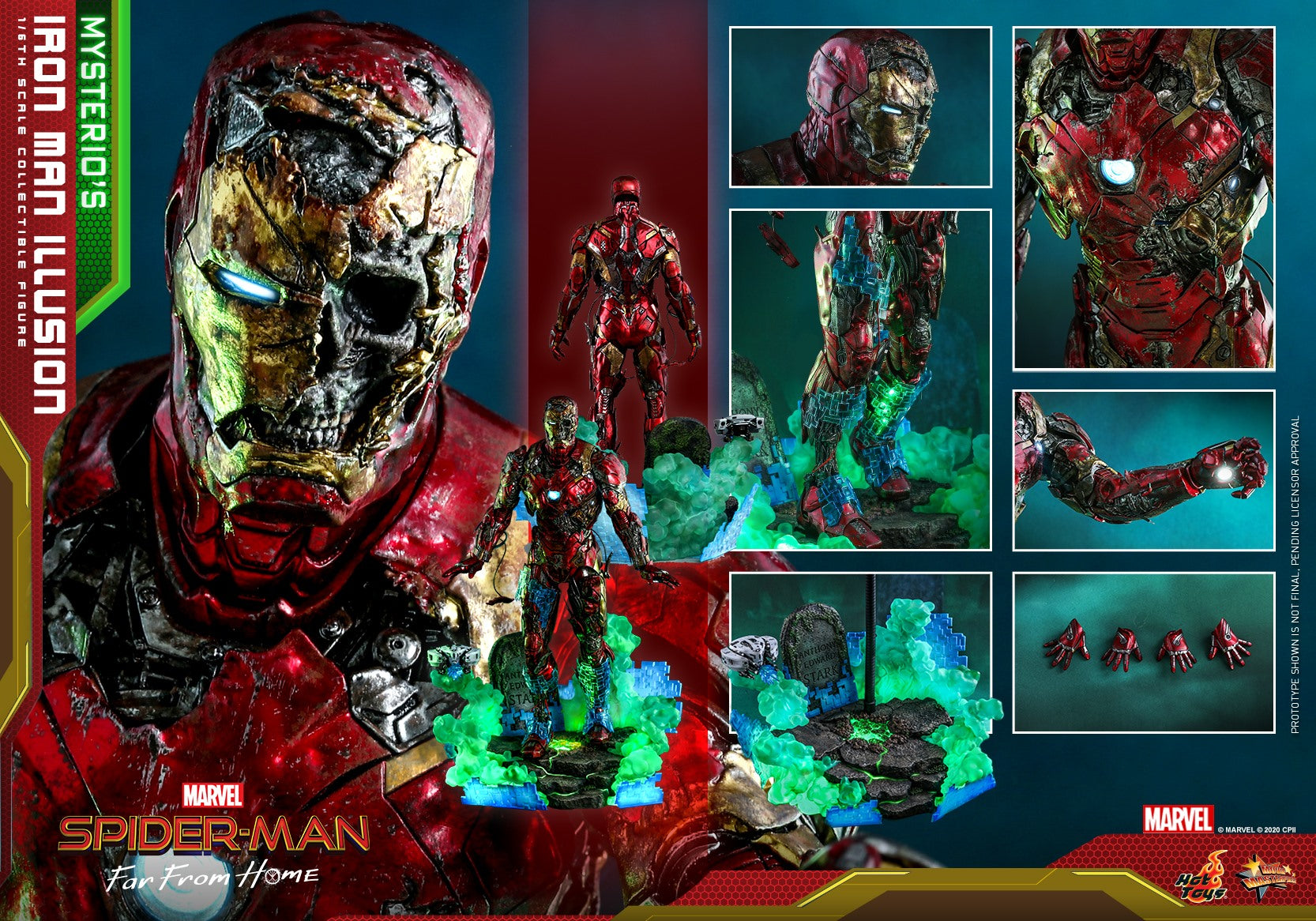 Hot Toys - MMS580 - Spider-Man: Far From Home - Mysterio&#39;s Iron Man Illusion - Marvelous Toys