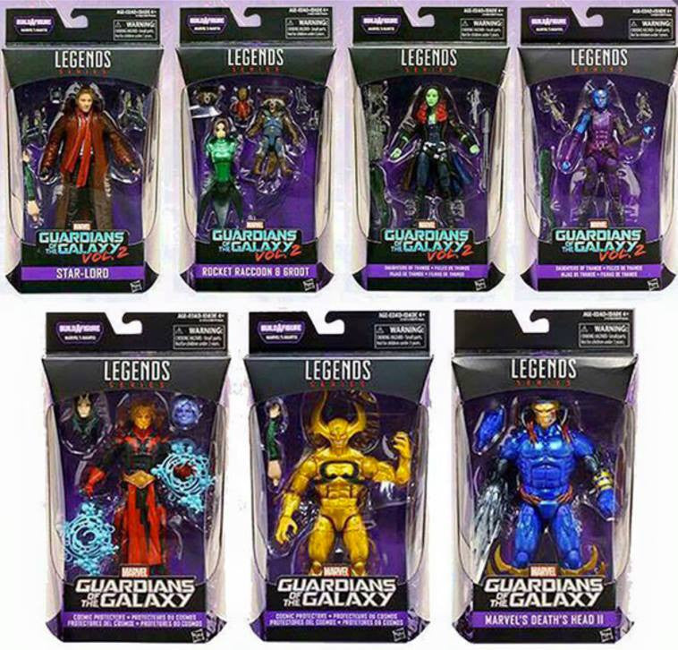 Hasbro - Marvel Legends Infinite Series - Guardians of the Galaxy 2017 Series 2 - Set of 7 - Marvelous Toys