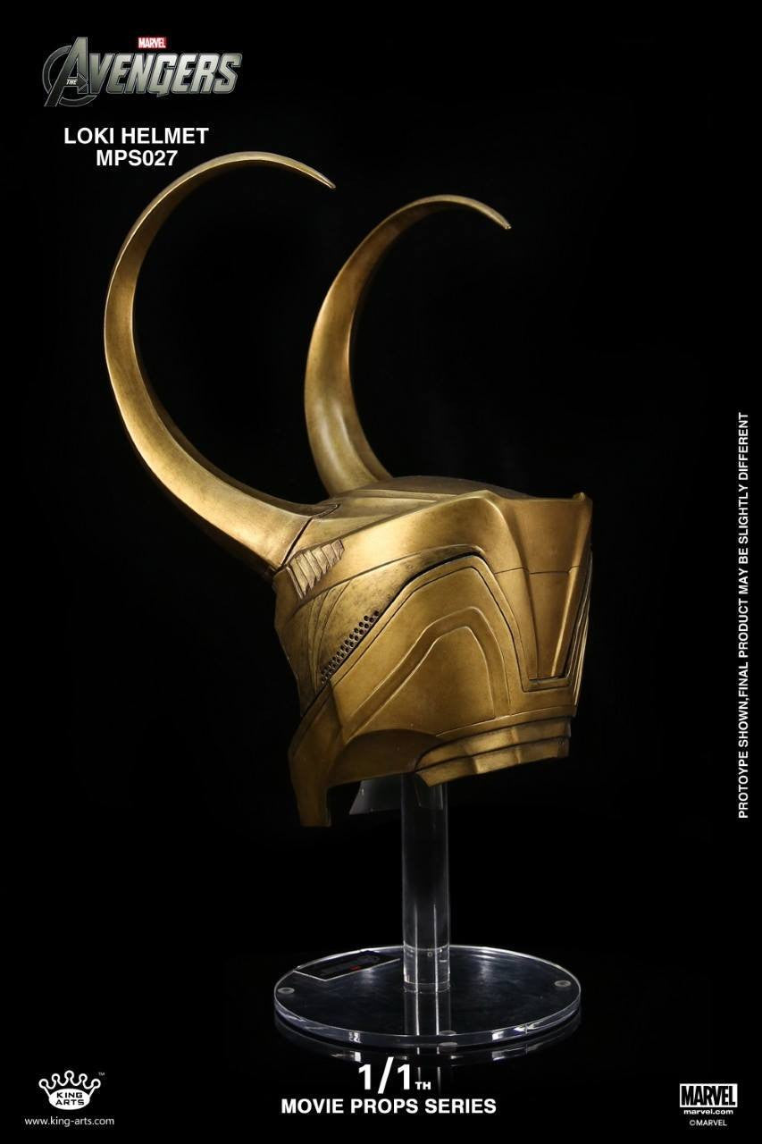 King Arts - Movie Props Series MPS027 - The Avengers - 1:1 Scale Loki Helmet - Marvelous Toys