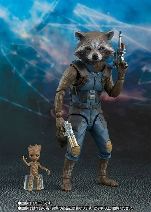 S.H.Figuarts - Guardians of the Galaxy Vol. 2 - Rocket Raccoon & Baby Groot (TamashiiWeb Exclusive) - Marvelous Toys