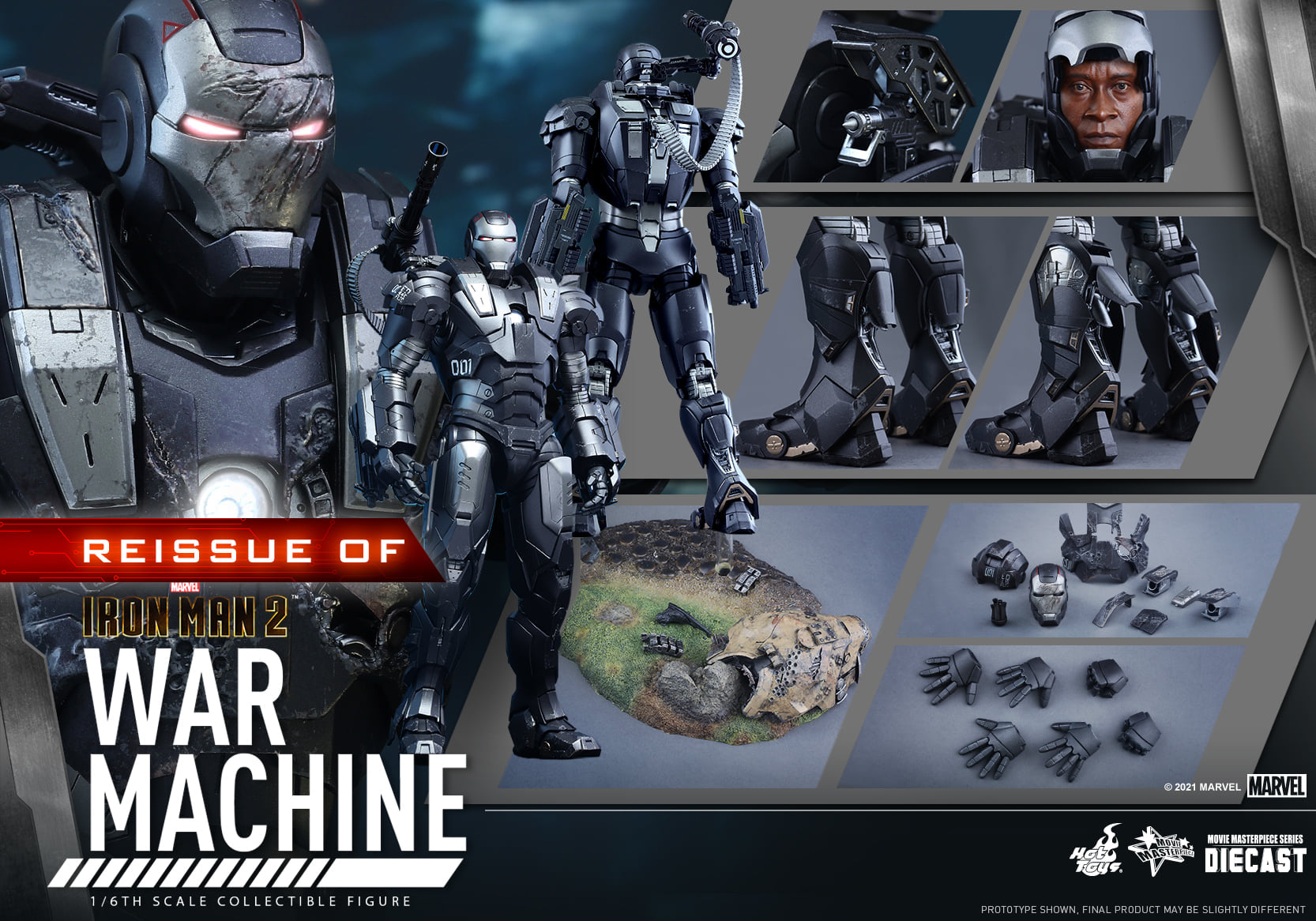 Hot Toys - MMS331D13 - Iron Man 2 - War Machine (Reissue) - Marvelous Toys