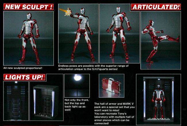 S.H.Figuarts - Iron Man - Mark 5 & Hall of Armor Set (TamashiiWeb Exclusive) - Marvelous Toys