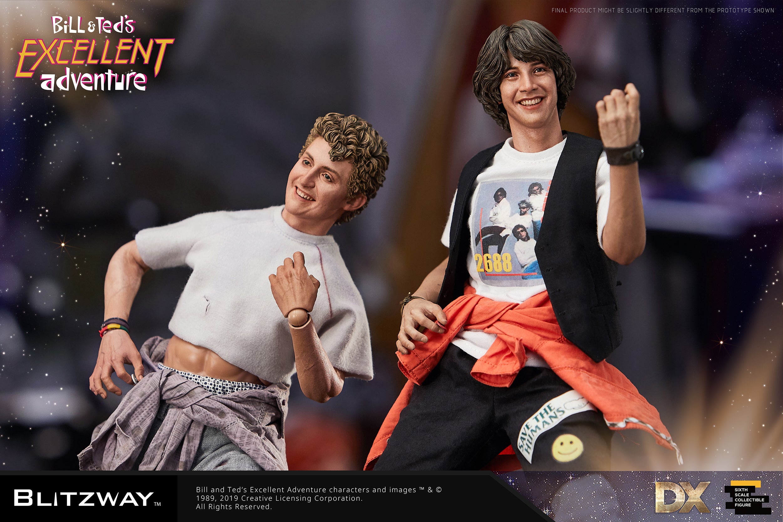 Blitzway - Bill & Ted's Excellent Adventure - Wyld Stallyns Pack - Bill S. Preston Esq. and Ted "Theodore" Logan (1/6 Scale) - Marvelous Toys