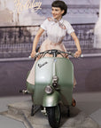 Blitzway - Superb Scale Statue (Hybrid) - Roman Holiday - Princess Ann (Audrey Hepburn) & 1951 Vespa 125 (1/4 Scale) - Marvelous Toys