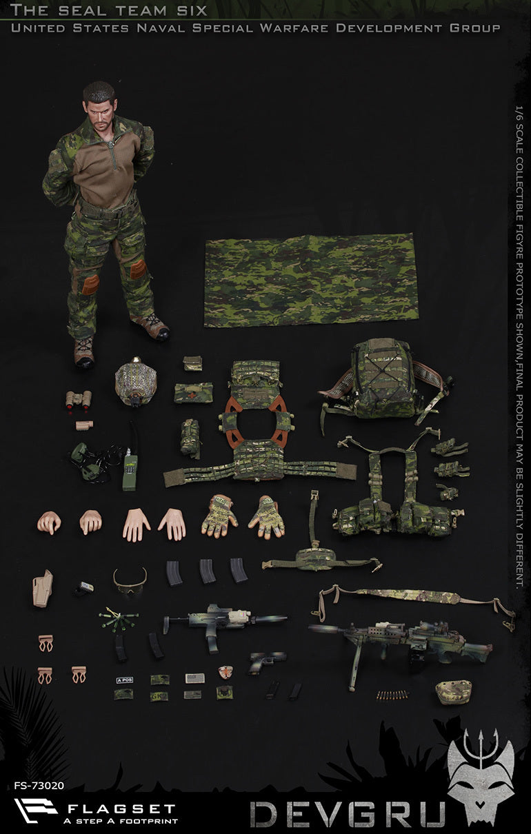Flagset - US SEAL Team 6 Devgru &quot;Jungle Dagger&quot; (1/6 Scale) - Marvelous Toys