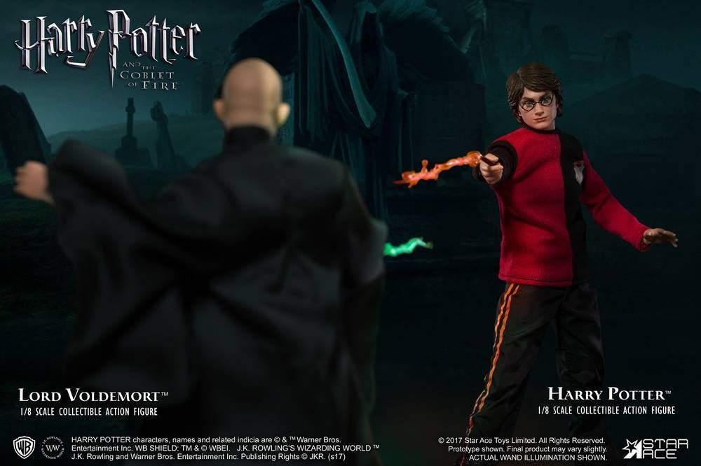 Star Ace Toys - SA8001C - Harry Potter and the Goblet of Fire - Harry Potter with Light Up Wand (Triwizard Tournament Last Game Version) - Marvelous Toys