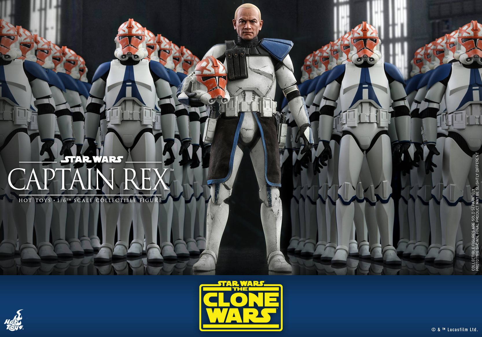 Hot Toys - TMS018 - Star Wars: The Clone Wars - Captain Rex - Marvelous Toys