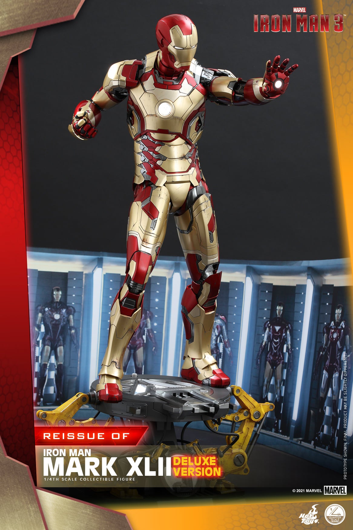 Hot Toys - QS008 - Iron Man 3 - Iron Man Mark XLII (Deluxe Ver.) (Reissue) - Marvelous Toys