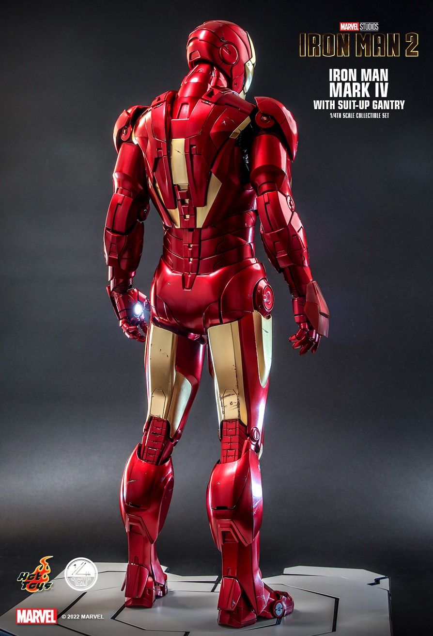 Hot Toys - QS021 - Iron Man 2 - Iron Man Mark IV with Suit-Up Gantry (1/4 Scale) - Marvelous Toys