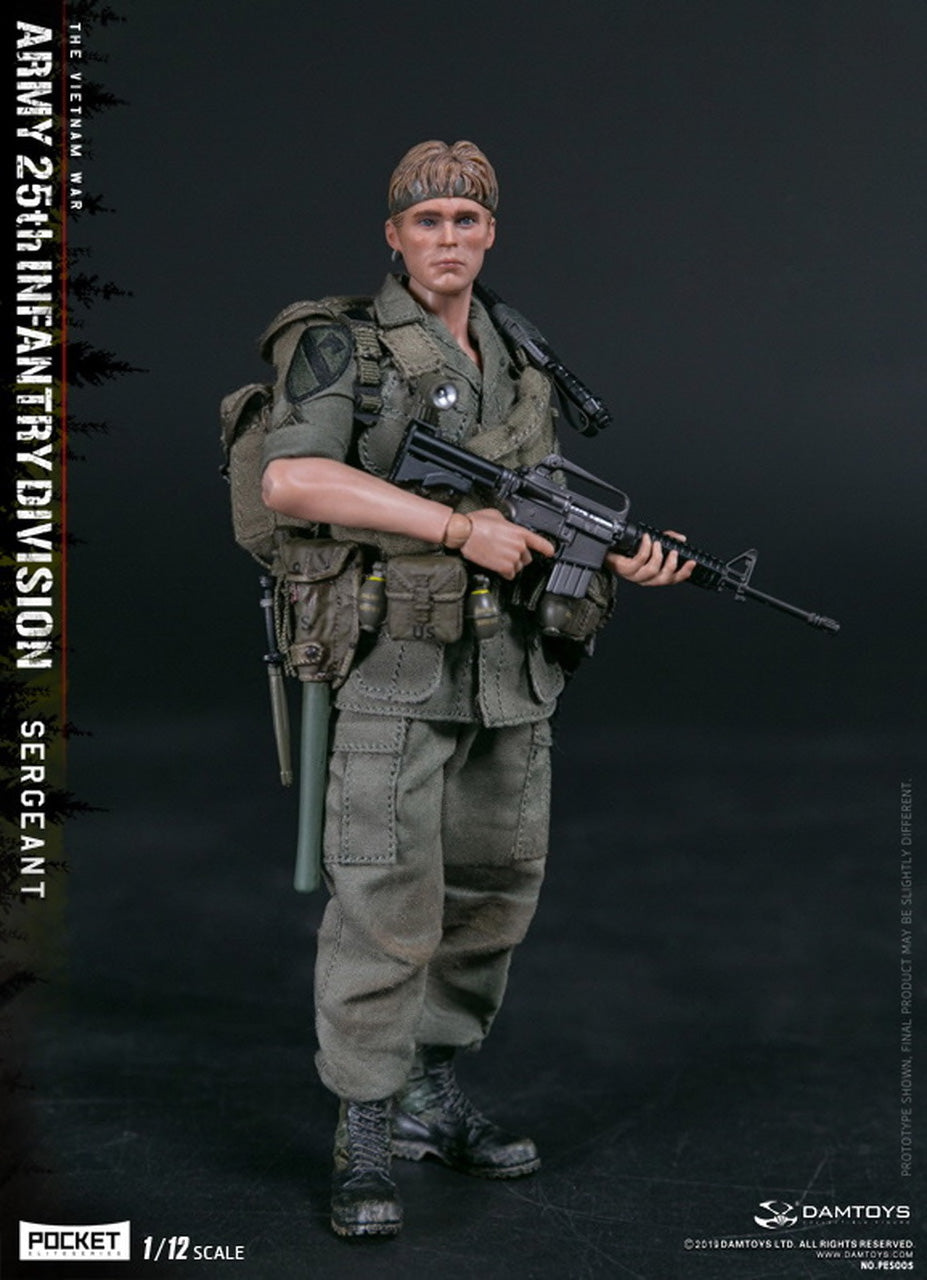 Dam Toys - Pocket Elite Series PES005 - Vietnam War - Army 25th Infantry Division - Sergeant (1/12 Scale) - Marvelous Toys