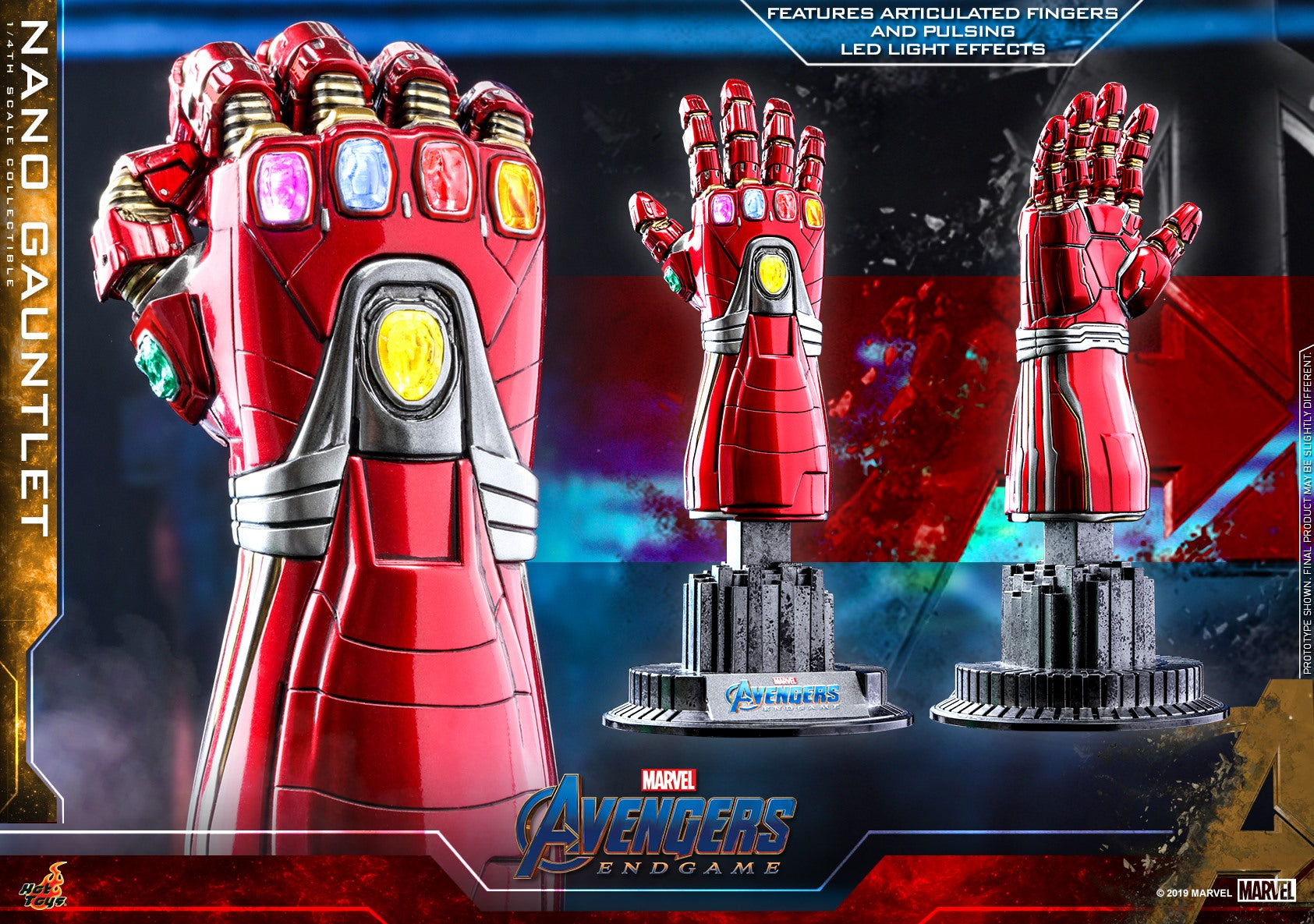 Hot Toys - ACS010 - Avengers: Endgame - Nano Gauntlet (1/4 Scale) - Marvelous Toys