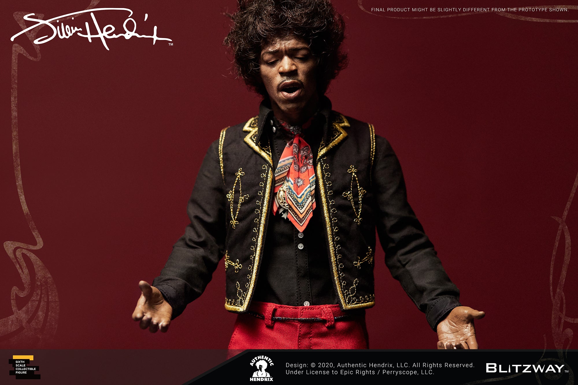 Blitzway - Premium UMS - Jimi Hendrix (1/6 Scale) - Marvelous Toys