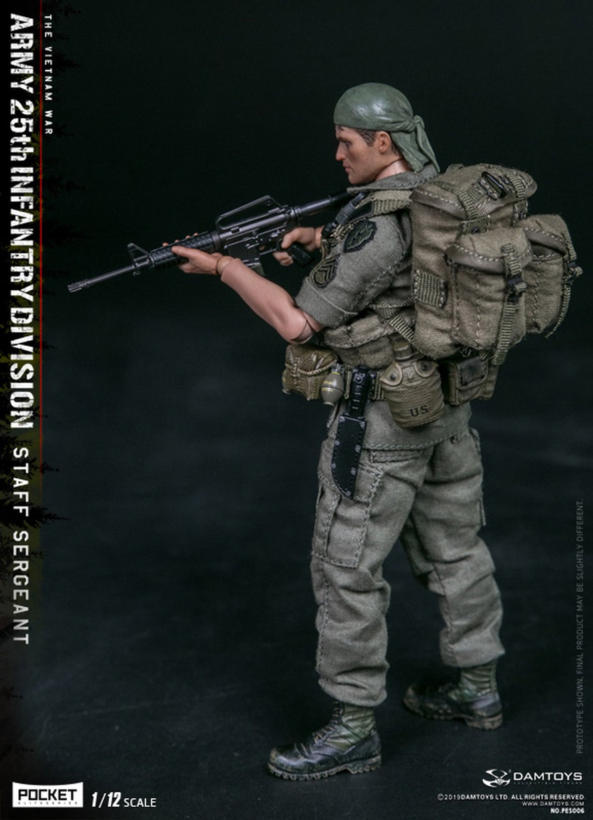 DamToys - PES006 - Vietnam War - Army 25th Infantry Staff Sergeant - Marvelous Toys