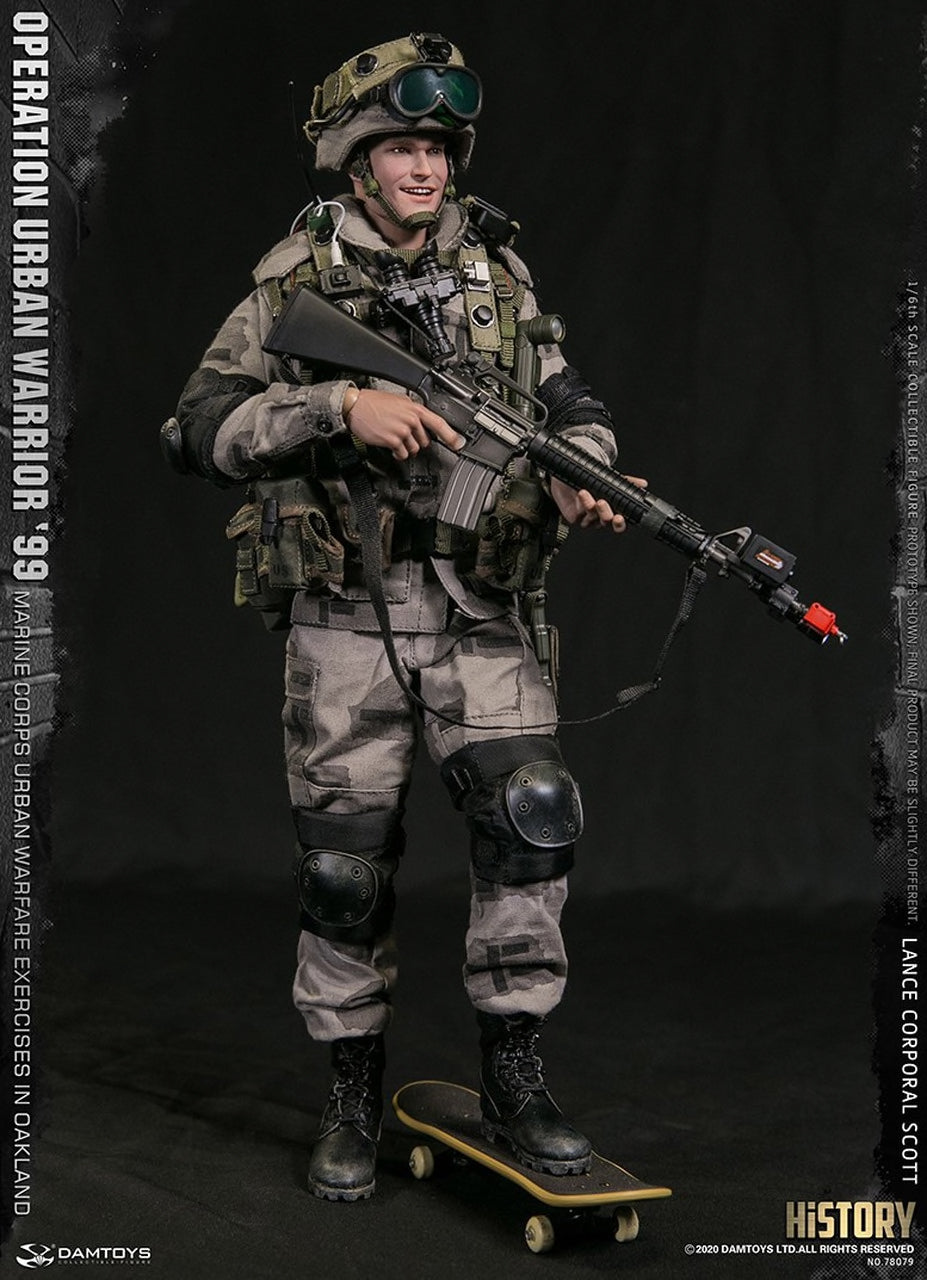 DamToys - Elite Series - Operation Urban Warrior &#39;99 - Marine Corps Urban Warfare Exercise in Okaland - Lance Corporal Scott - Marvelous Toys