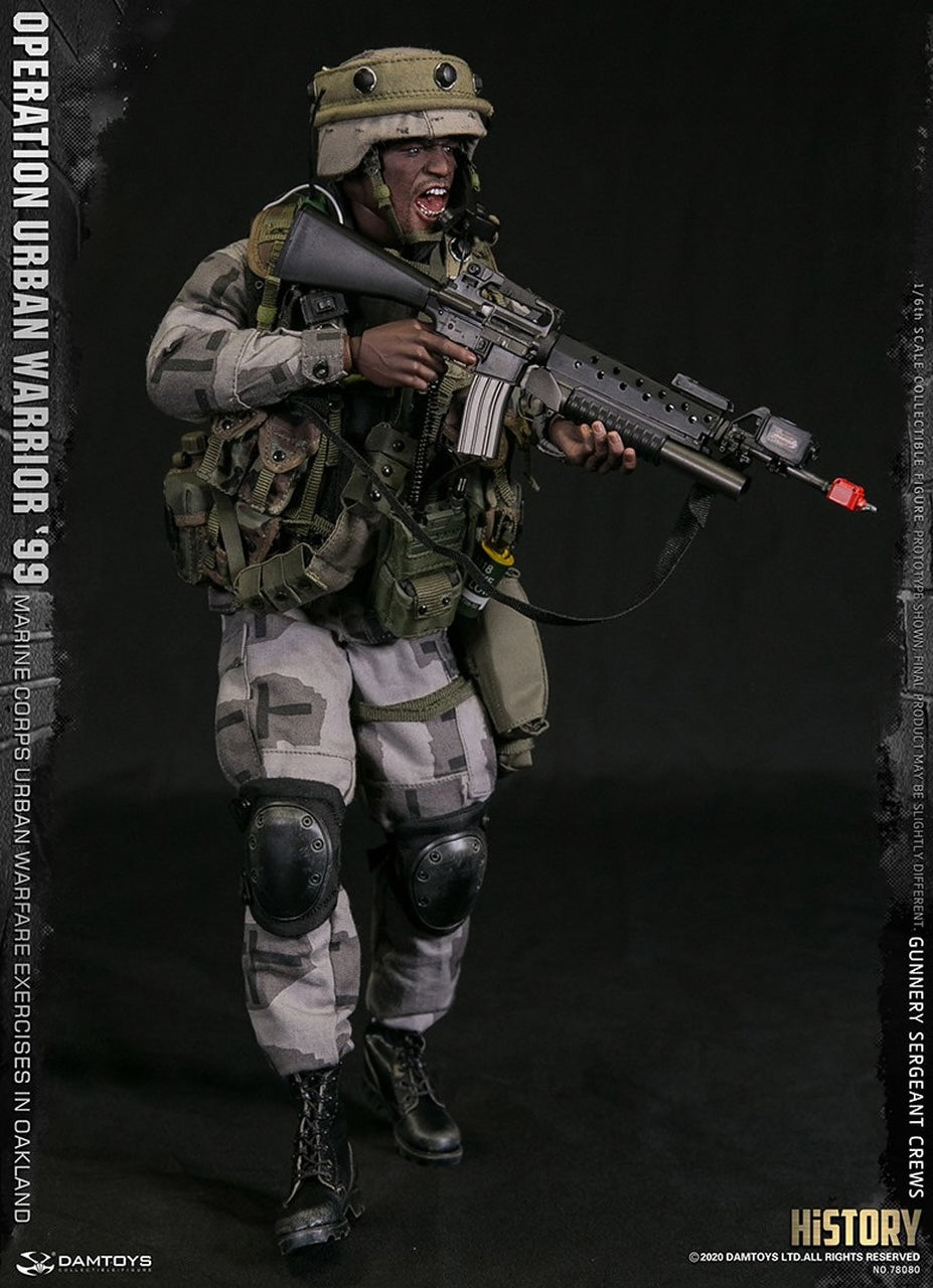 DamToys - Elite Series - Operation Urban Warrior &#39;99 - Marine Corps Urban Warfare Exercise in Okaland - Gunnery Sergeant Crews - Marvelous Toys