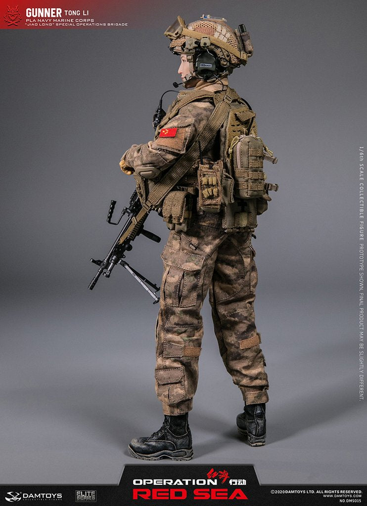 DamToys - Operation Red Sea - Jiaolong Special Operations Brigade - PLA Navy Marine Corps - Gunner "Tong Li" (1/6 Scale)