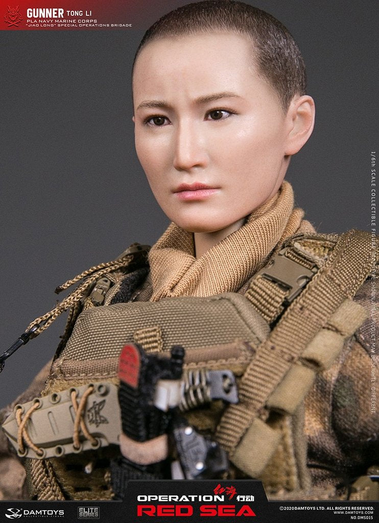 DamToys - Operation Red Sea - Jiaolong Special Operations Brigade - PLA Navy Marine Corps - Gunner &quot;Tong Li&quot; (1/6 Scale) - Marvelous Toys