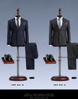 Pop Toys - POP-X37-D - Men's High-end Suit Set D (Black) (1/6 Scale) - Marvelous Toys