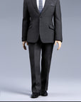 Pop Toys - POP-X37-C - Men's High-end Suit Set C (Dark Gray Stripe) (1/6 Scale) - Marvelous Toys