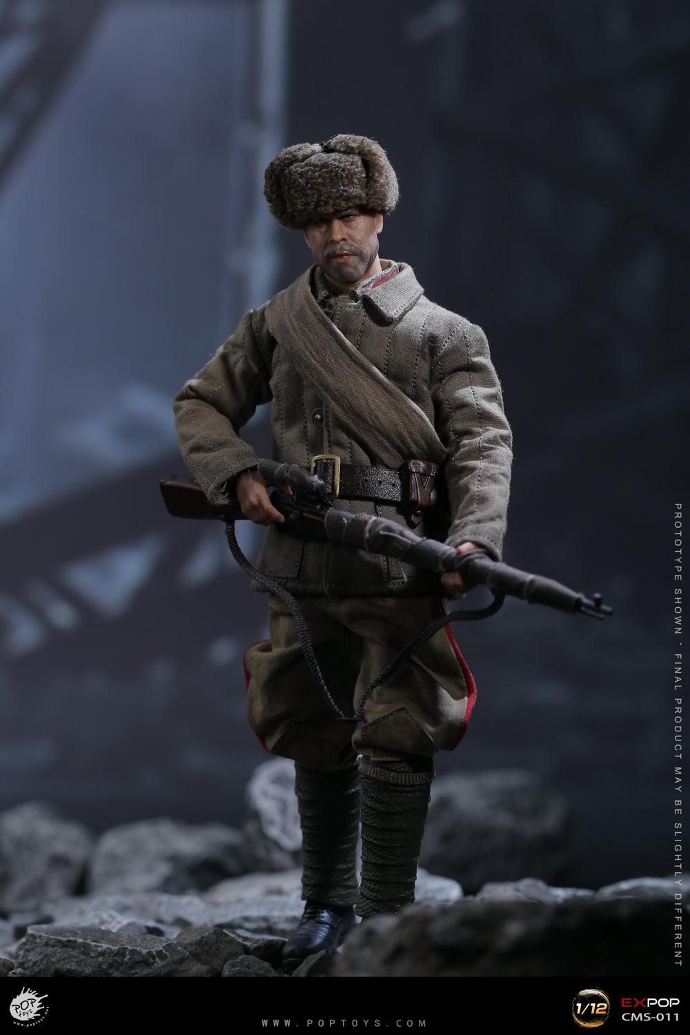 Pop Toys - Stalingrad Defense War - Sovier Sniper "Big Golden Tooth" (1/12 Scale) - Marvelous Toys