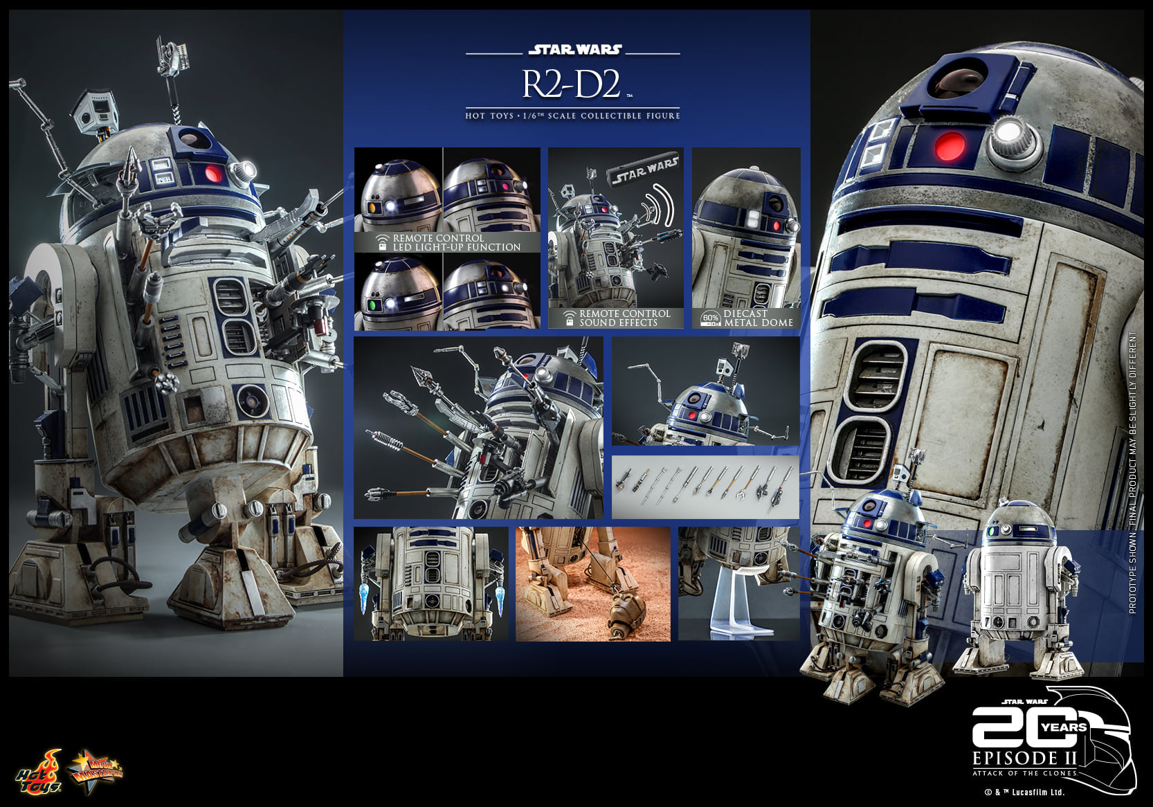 Hot Toys - MMS651 - Star Wars: Attack of the Clones - R2-D2 - Marvelous Toys