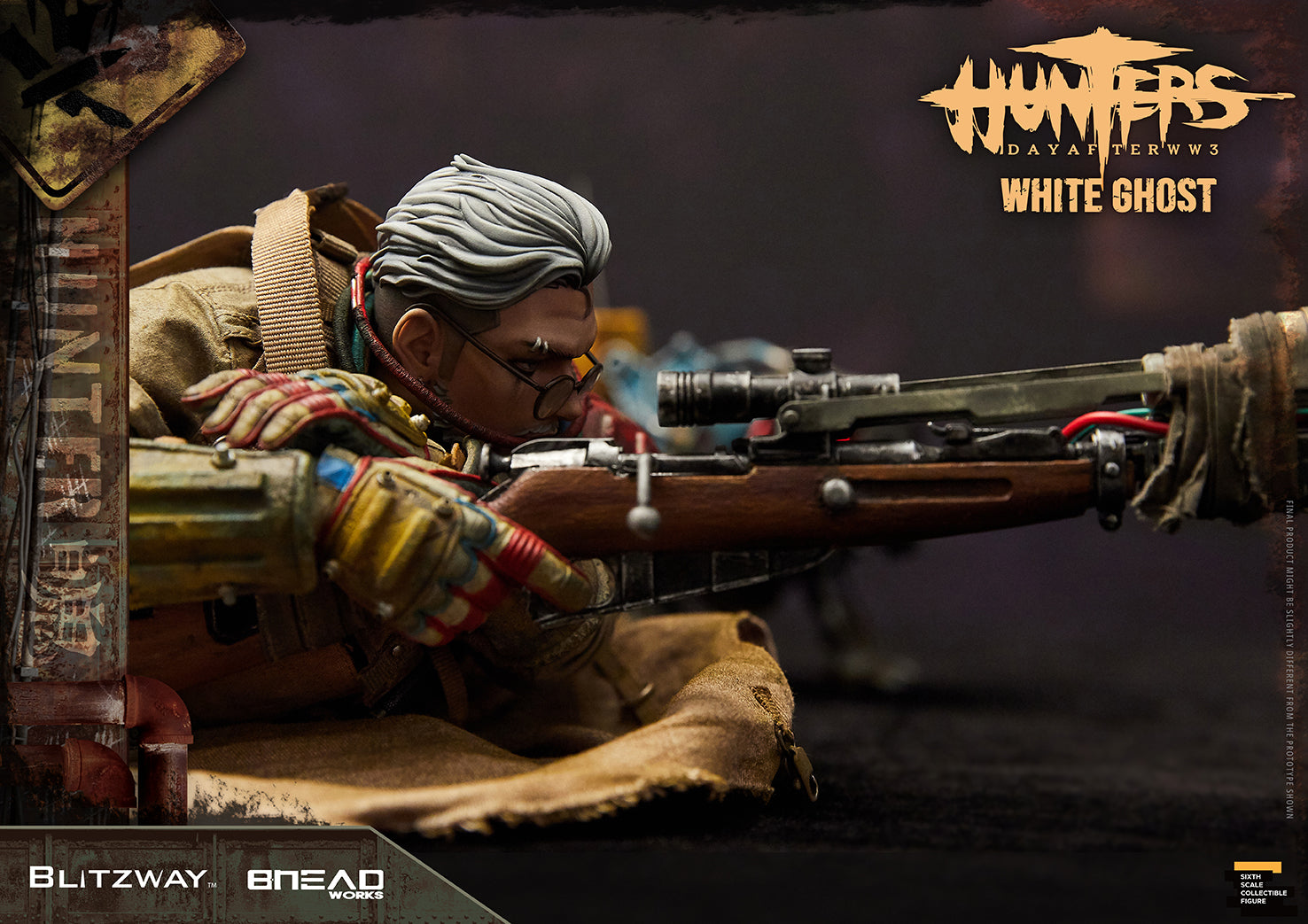 Blitzway - Hunters: Day After WWIII - White Ghost - Marvelous Toys