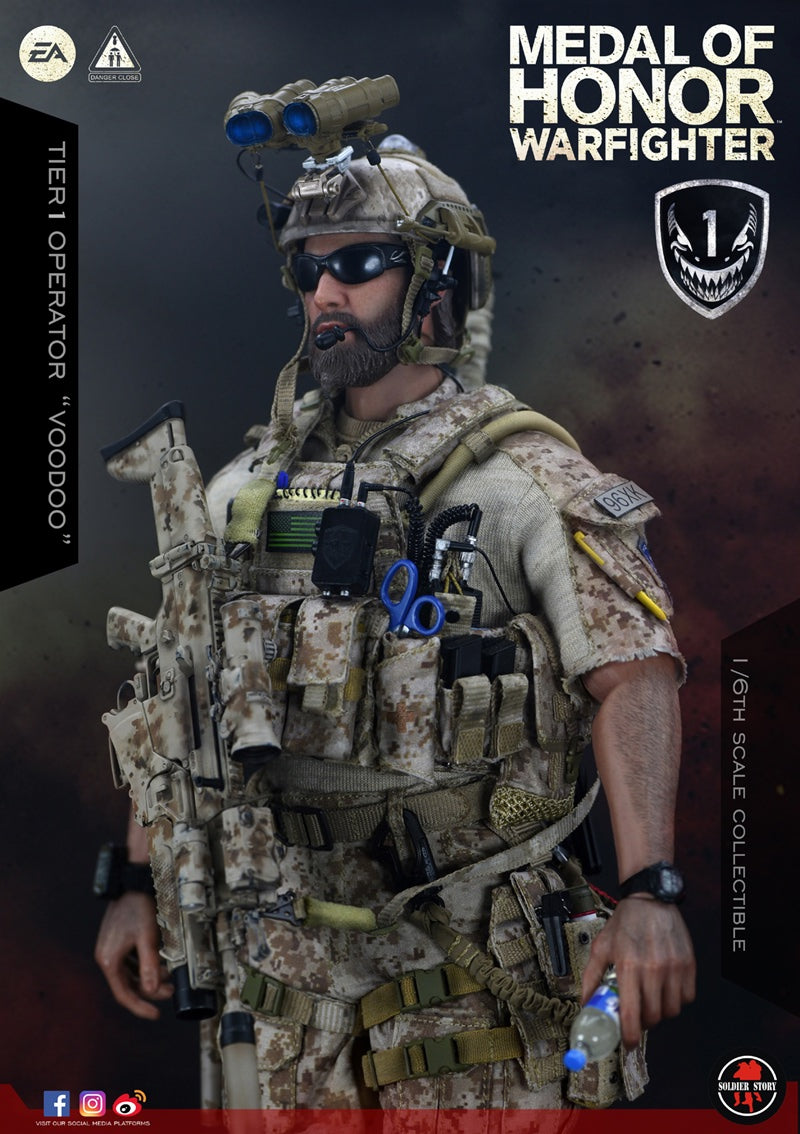 Soldier Story - SS106 - Medal of Honor Navy SEAL - Tier One Operator &quot;Voodoo&quot; - Marvelous Toys