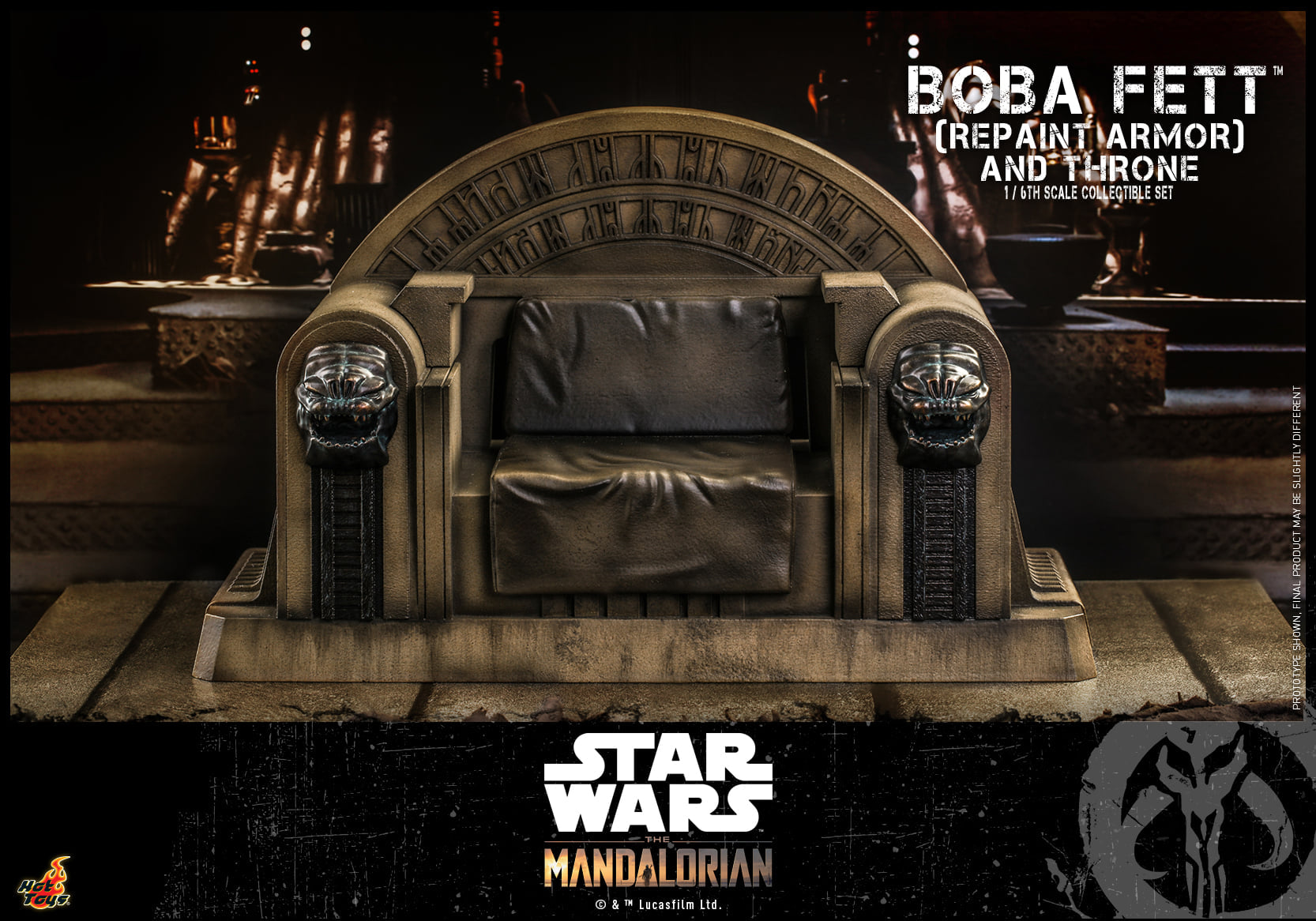 Hot Toys - TMS056 - Star Wars: The Mandalorian - Boba Fett (Repaint Armor) &amp; Throne - Marvelous Toys