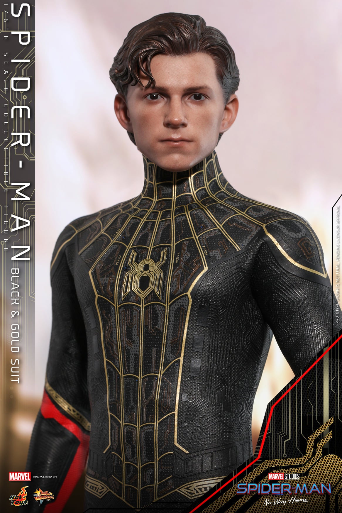 Hot Toys - MMS604 - Spider-Man: No Way Home - Spider-Man (Black & Gold Suit) - Marvelous Toys